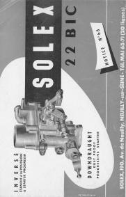 carburateur solex 22 bic